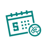 Ilustracja kalendarza z literą S i ręką trzymającą klucz wewnątrz koła na pierwszym planie, symbolizująca planowanie lub rezerwację - idealna dla usług Agencji Celnej Kraków.